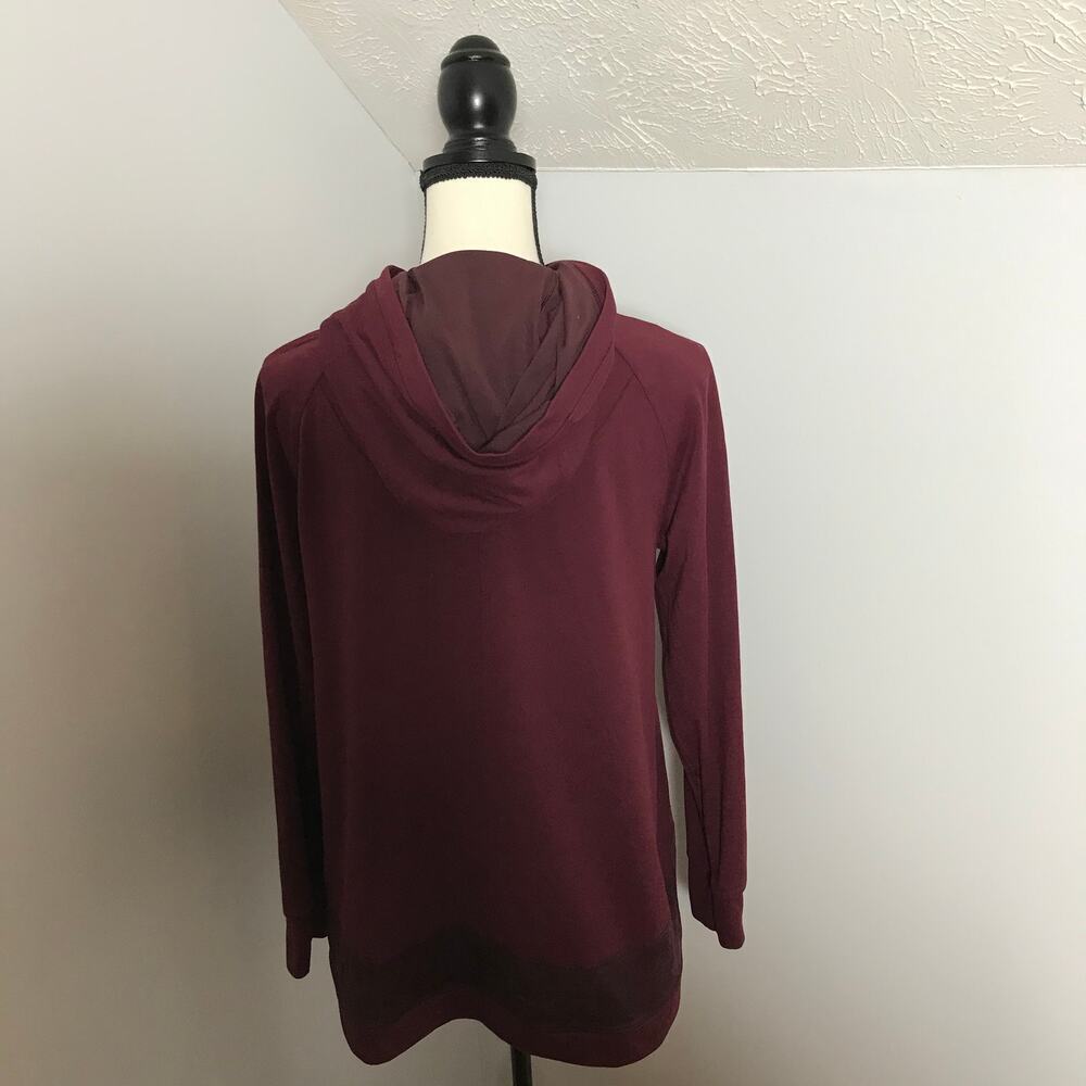 Lululemon Starting Place Hoodie 6 Garnet Red Pullover Thumbholes Athletic - Picture 5 of 12
